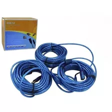 Extensão Cabo Usb 2.0 Ativo 30m Qualidade Total 30 Metros Cor Azul