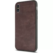 Funda Salawat De Cuero Sintetico Para iPhone X/xs - Dark Bro