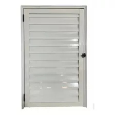 Porta Abrigo Alçapão 110x70 Alumínio Br Ventilado Com Furos