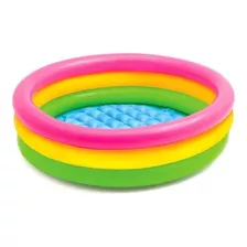 Piscina Inflável Infantil 86cm Colorida Forrada Elite