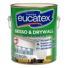 Tinta Acrílica Gesso E Drywall - 3,6 L Branco - Eucatex