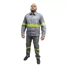 Conjunto Uniforme Eletricista Nr10 Faixa Refletiva Anti-cham