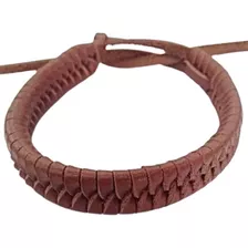 Pulseira Masculina Em Couro Trançada Rapsodia 