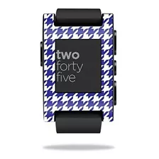 Mightyskins Piel Compatible Con Smart Reloj Pebble Azul Pata