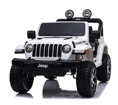 Carro De Batería Jeep Rubicon P Niños 2a6 C Sonido Luces Usb