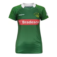 Camisa Feminina Rugby Seleção Brasil Topper Ii 2017 + Nf