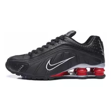 Nike Shox R4 Black And Grey Red 8 Usa Original 26 Cm