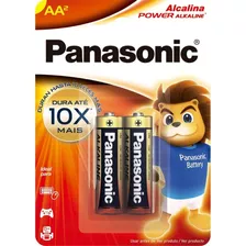 Pilha Alcalina Aa 1,5v Panasonic Power Alkaline C/ 2 Und