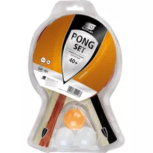 Set 2 Paletas + 3 Pelotas Ping Pong Sunflex Pong Esponja