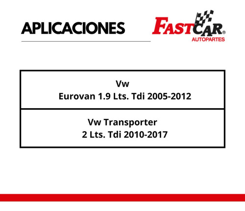 2 Amortiguadores Traseros Vw Eurovan 1.9lts Tdi 2005 2012 Foto 4