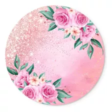 Painel Temático Flores Rosa Veste Fácil C/ Elástico