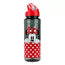 Garrafa Plastico Com Canudo Minnie Mouse 700ml Disney