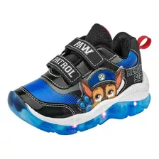 Tenis Paw Patrol Con Luces Tci 4333 Negro Azul 112-864