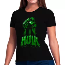 Blusa Feminina Hulk Herói Incrível Baby Look T-shirt