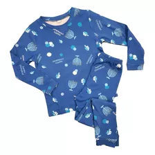 Rite Lite Pijama De Hanukkah Con Menorá, Dreidel, Diseño .