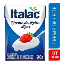 Creme De Leite Italac 200g Caixa Tp Kit Com 10 Un Atacado