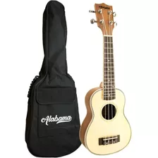 Alabama Us-301 Ukelele Soprano Con Funda Y Tapa Sólida