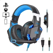 Fone Headset Gamer Usb Cel Pc Xbox One Ps4 Led Hedset Game 