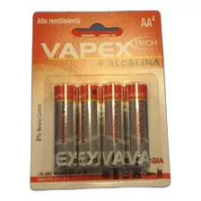 Pila Vapextech Aa Alcalina Doble A X4 Unidades