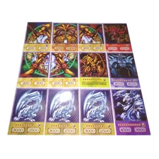 100 Cartas De Yugioh Exodia+3 Dragão Branco+3 Deuses Egípcio