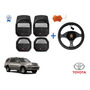 Tapetes 3d Logo Toyota + Cubre Volante Sequoia 2000 A 2004