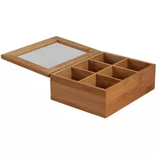 Caja Porta Te Bambú