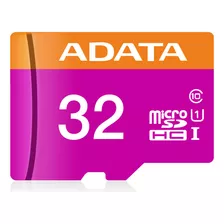 Tarjeta De Memoria Adata Ausdh32guicl10-ra1 Premier Con Adaptador Sd 32gb