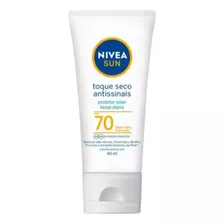 Protetor Solar Nivea Antissinais Fps70 Toque Seco 40ml