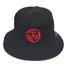 Chapéu Bucket Hat Liso Estampa Bordado Sharingan Naruto