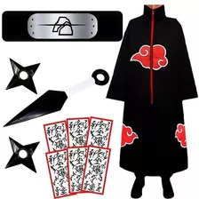 Kit Manto Deidara Akatsuki Completo Naruto Kunai Shuriken