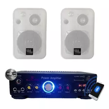 Sistema Música Funcional Bluetooth Fm Senon + 2 Bafles A Cjf