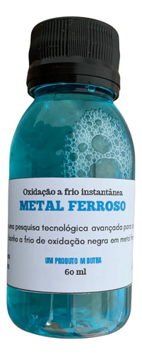 Kit Oxidação Negra A Frio Metal Ferro Ferroso 60 Ml Liquido
