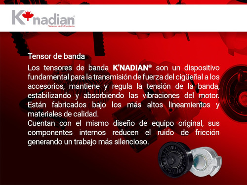 Tensor Banda Accesorios Saturn Sl1 L4 1.9l 93 Al 02 K-nadian Foto 5