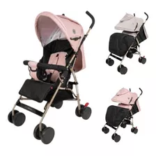 Coche Baston Bebe Plegable Asiento Reclinable Nimbo Babykits Color Rosa Color Del Chasis Rosado