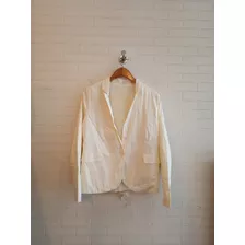 Blazer De Gabardina Con Boton Para Mujer Segunda Seleccion