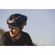 Capacete De Ciclismo Road 100 Btwin Cor Preto Tamanho M