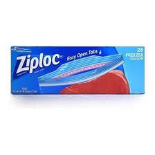Ziploc Freezer Bag, Galón, 28 Conde