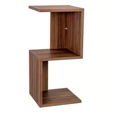 Mesa De Cabeceira Modelo Z Mdf Ameixa Negra - Imediato