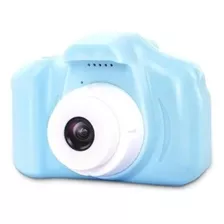 Câmera Digital Fotográfica Infantil Tira Foto De Verdade Cor Azul-celeste