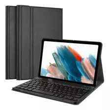 Funda Negra Soporte Teclado Para Galaxy Tab A8