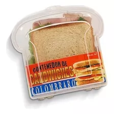 Vianda Contenedor Porta Sandwich Plastico Colombraro