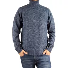 Sweater Lana Hombre Cuello Subido Beatle, Excelente Calidad