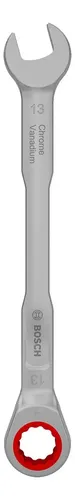 Llave Combinada Con Crique Bosch Pro 13mm X 178mm Plateado