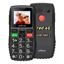 Artfone 4g Para Ancianos, Teléfono Móvil Desbloqueado Para Personas Mayores, Botones Grandes, Antideslizante, Volumen Alto, Con Sos,cámara,linterna,fm