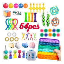 Conjunto De Jogo Sensorial Cubo Fid 54pcs