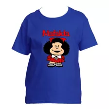 Polera Estampada Mafalda Dibujos Animados Historietas