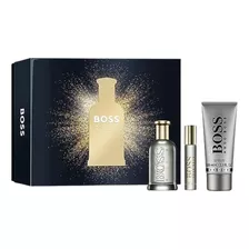 Kit Perfume Masculino Hugo Boss Bottled Edp 100ml + Perfume De Bolsa 10ml + Gel De Banho 100ml | 100% Original Lacrado Com Selo Adipec E Nota Fiscal