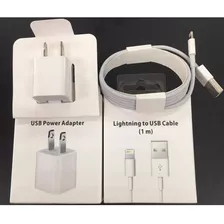 Cargador + Cable Lightning iPhone 5-6-7-8-x Nuevo Caja 