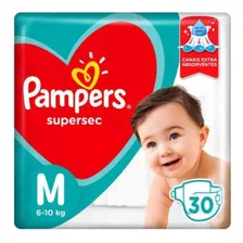 Fralda Pampers Supersec Pacotao M 30un