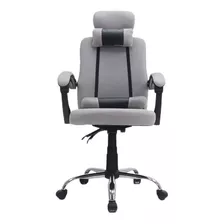 Silla De Escritorio Wl01 Ergonómica Gris Tapizado De Mesh